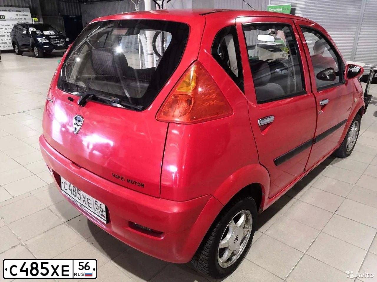 Фото автомобиля HAFEI LOBO /BRIO/, 2007 — госномер В302ВР156. Цвет: Красный