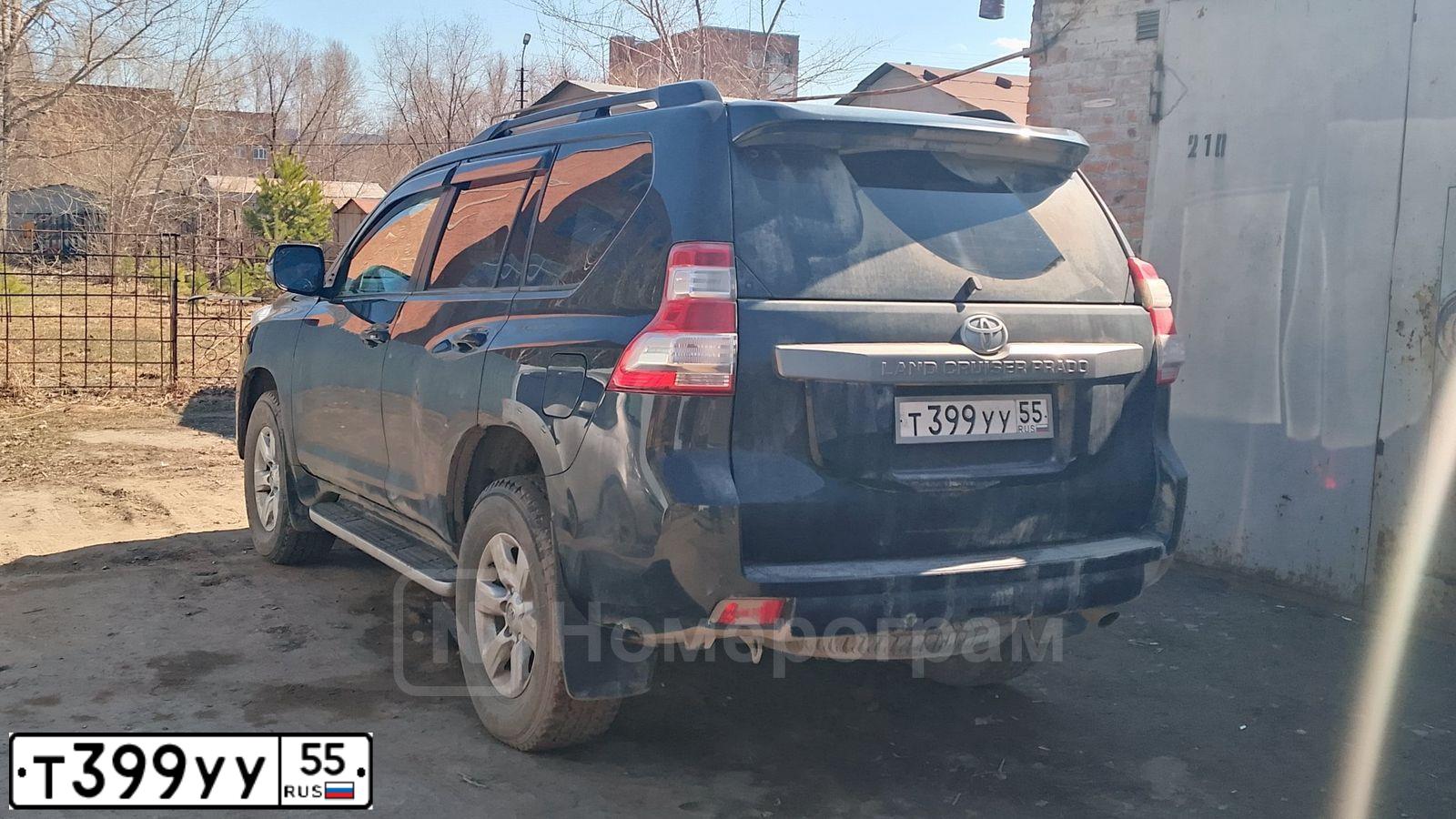 Фото автомобиля TOYOTA LANDCRUISER, 2013 — госномер Т399УУ55. Цвет: ТЕМНО-СЕРЫЙ