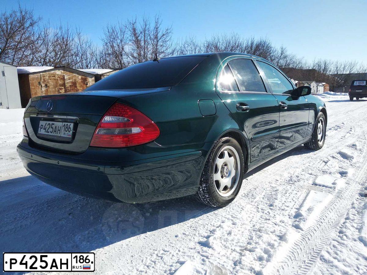 Фото автомобиля MERCEDES E-KLASSE, 2002 — госномер В039ХТ155. Цвет: Темно-зеленый