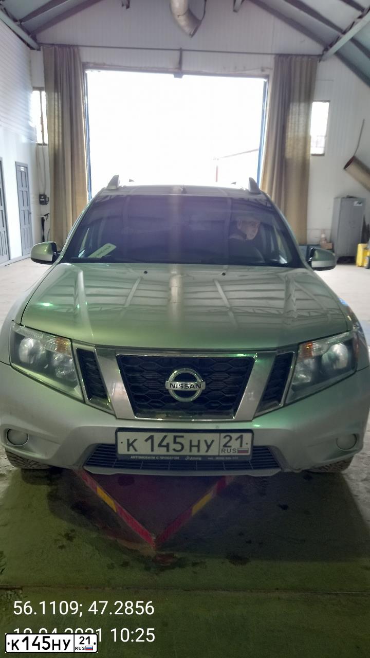 Фото автомобиля NISSAN TERRANO, 2015 — госномер М302ТО123. Цвет: СЕРЕБРИСТЫЙ