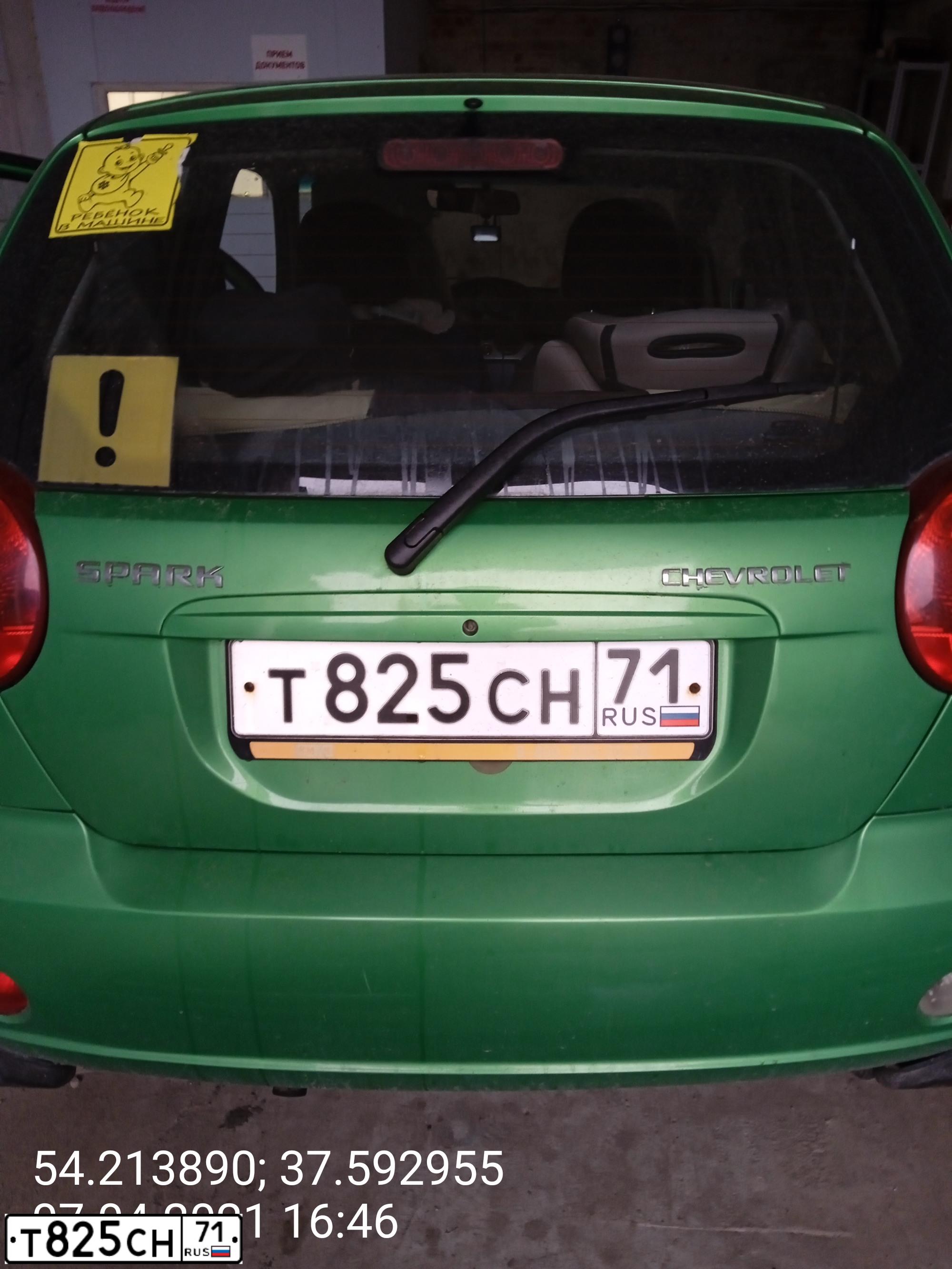 Фото автомобиля CHEVROLET SPARK, 2006 — госномер М299КЕ82. Цвет: ЗЕЛЕНЫЙ