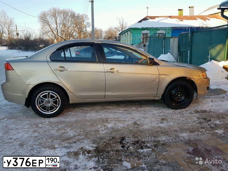 Фото автомобиля MITSUBISHI LANCER, 2009 — госномер К378СР62. Цвет: БЕЖЕВЫЙ