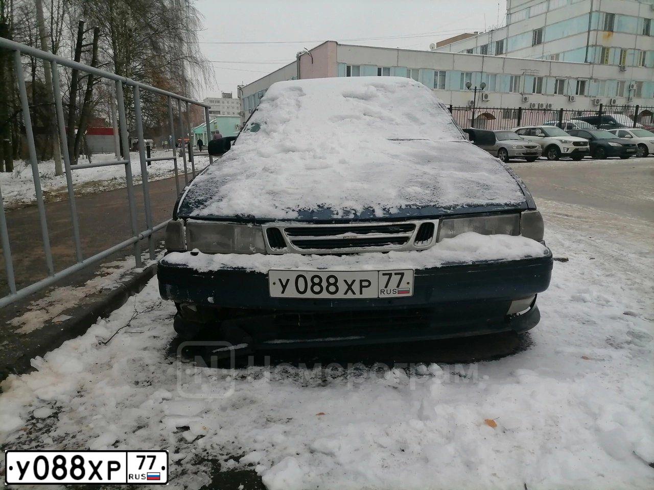 Фото автомобиля SAAB 9000, 1996 — госномер У088ХР77. Цвет: СИНИЙ ТЕМНЫЙ