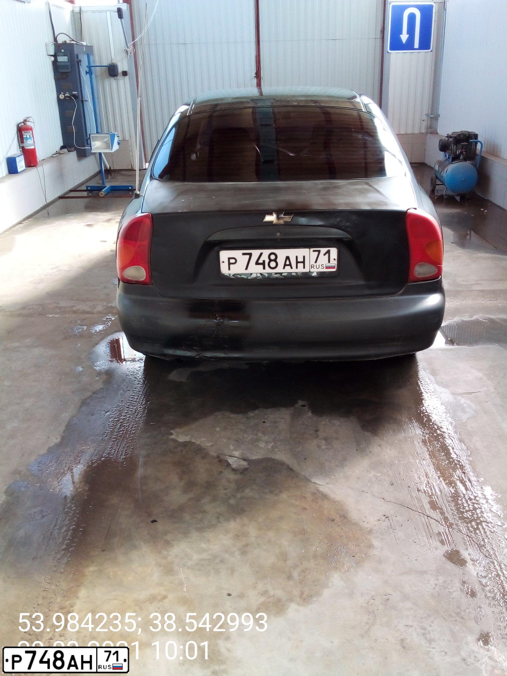 Фото автомобиля ZAZ LANOS, 2008 — госномер Р748АН71. Цвет: ЧЕРНЫЙ