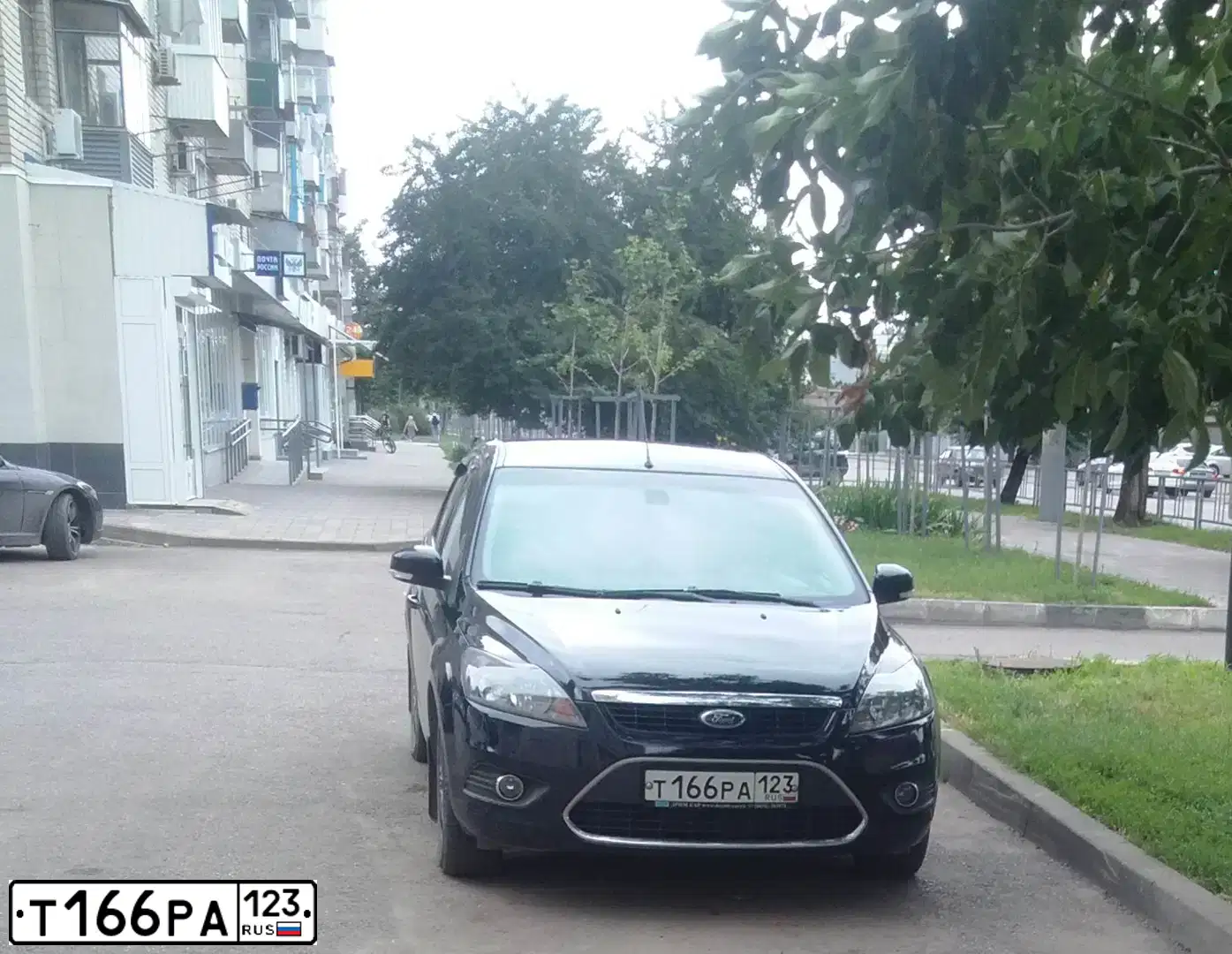 Фото автомобиля FORD FOCUS, 2008 — госномер Т291УР26. Цвет: ЧЕРНЫЙ