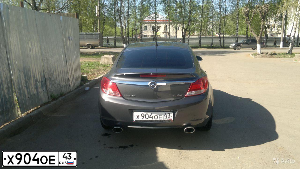 Фото автомобиля OPEL INSIGNIA, 2012 — госномер С180ХК43. Цвет: темно-серый