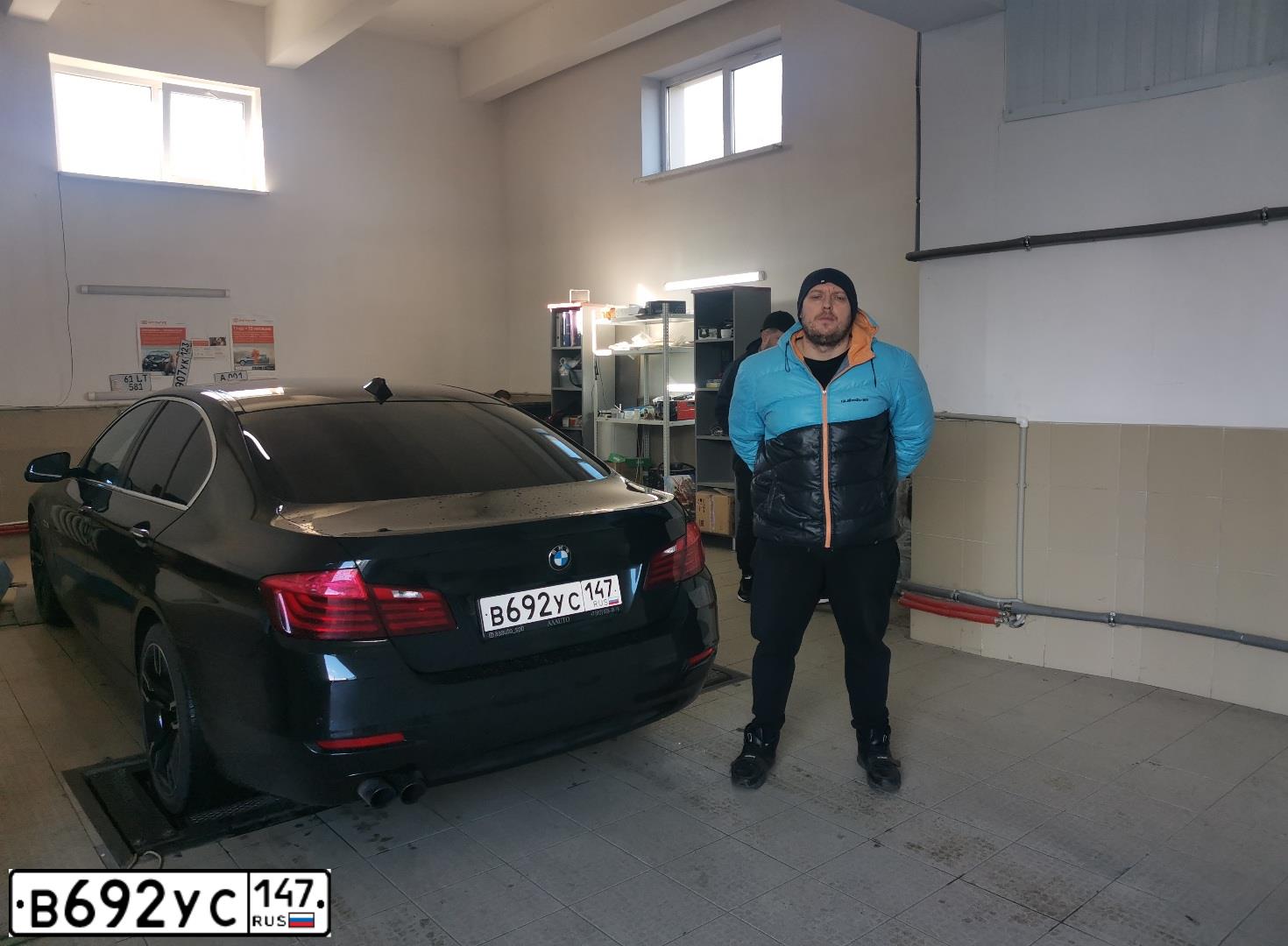 Фото автомобиля BMW SERIE 5, 2014 — госномер К608ТО193. Цвет: ЧЕРНЫЙ