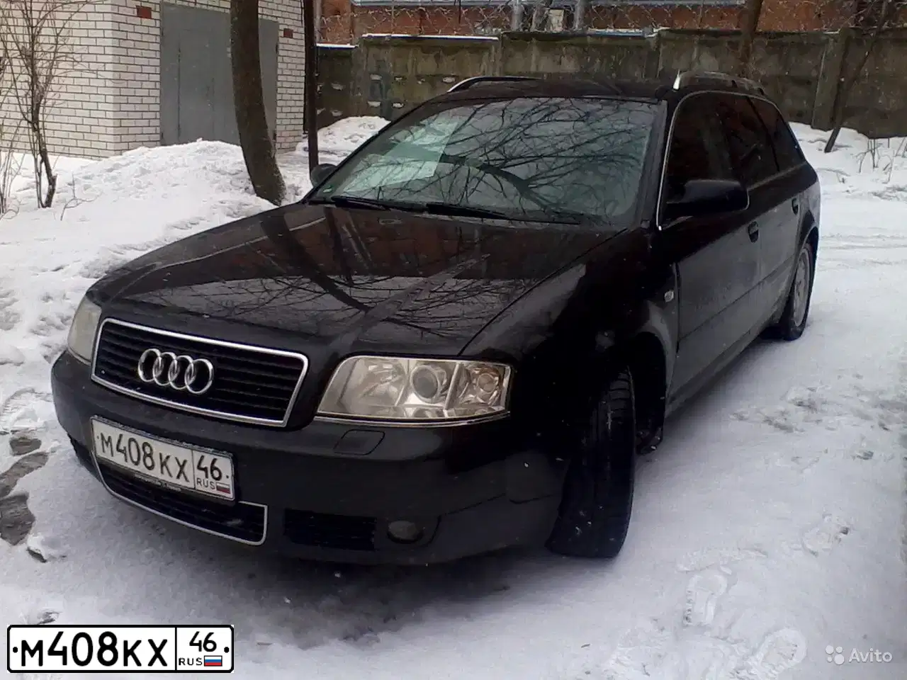 Фото автомобиля AUDI A6, 2003 — госномер М408КХ46. Цвет: ЧЕРНЫЙ