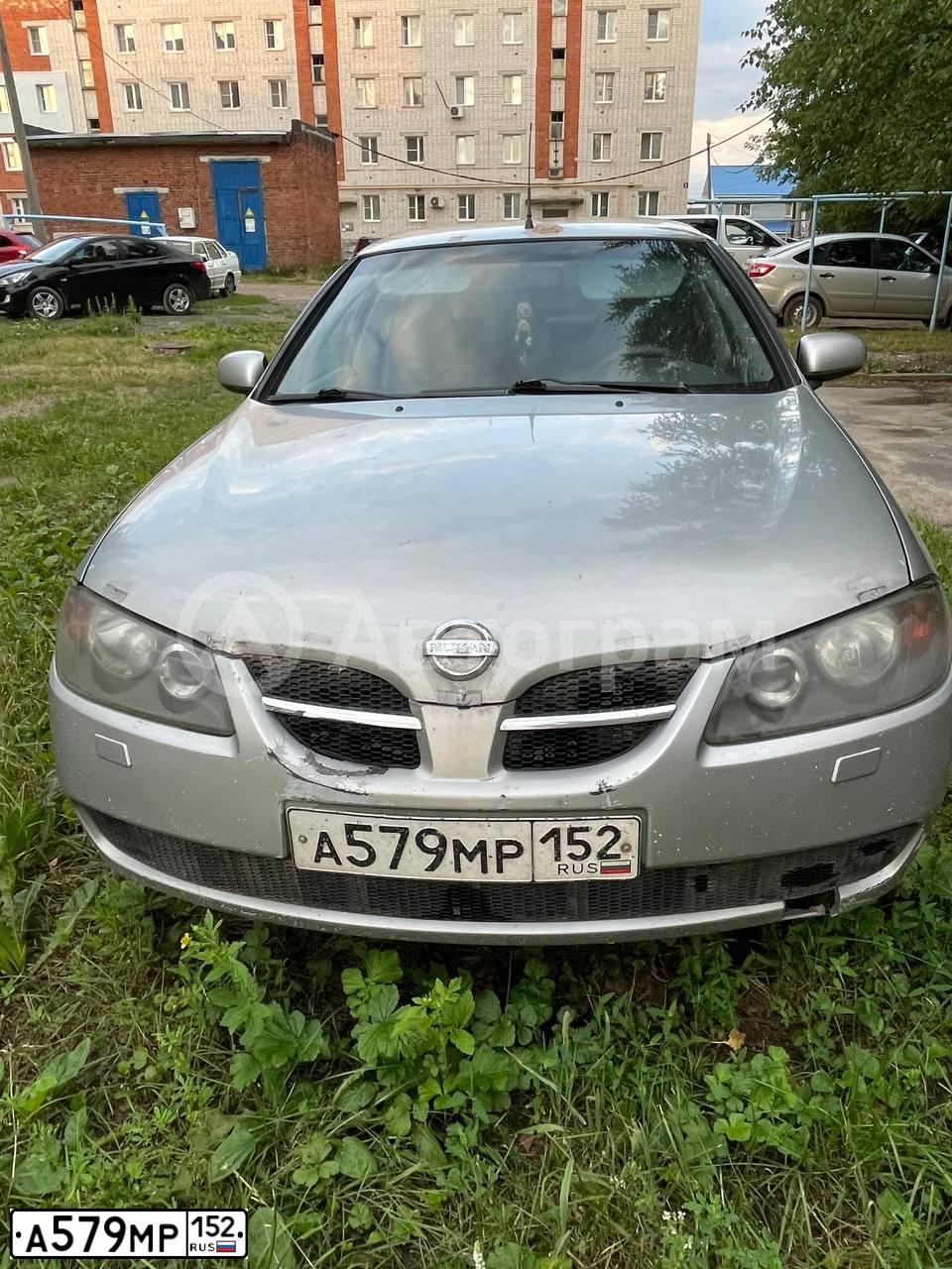 Фото автомобиля NISSAN ALMERA, 2003 — госномер К469ТЕ790. Цвет: СВЕТЛО-СЕРЫЙ