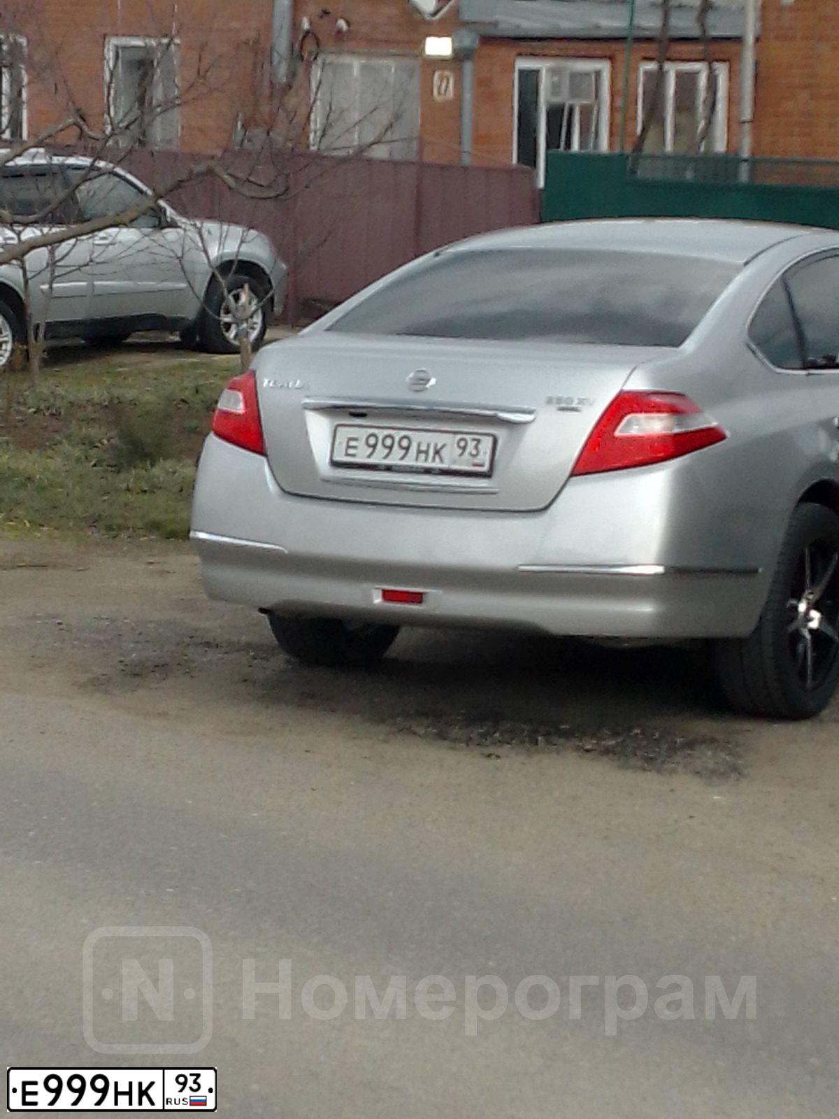 Фото автомобиля TOYOTA RAV4, 2006 — госномер Е999НК93. Цвет: ТЕМНО - СЕРЫЙ