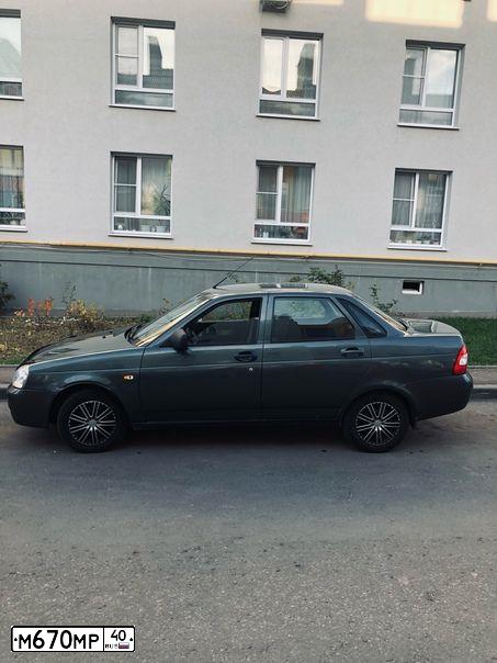 Фото автомобиля LADA PRIORA, 2011 — госномер Н685УО702. Цвет: Серо-сине-зеленый