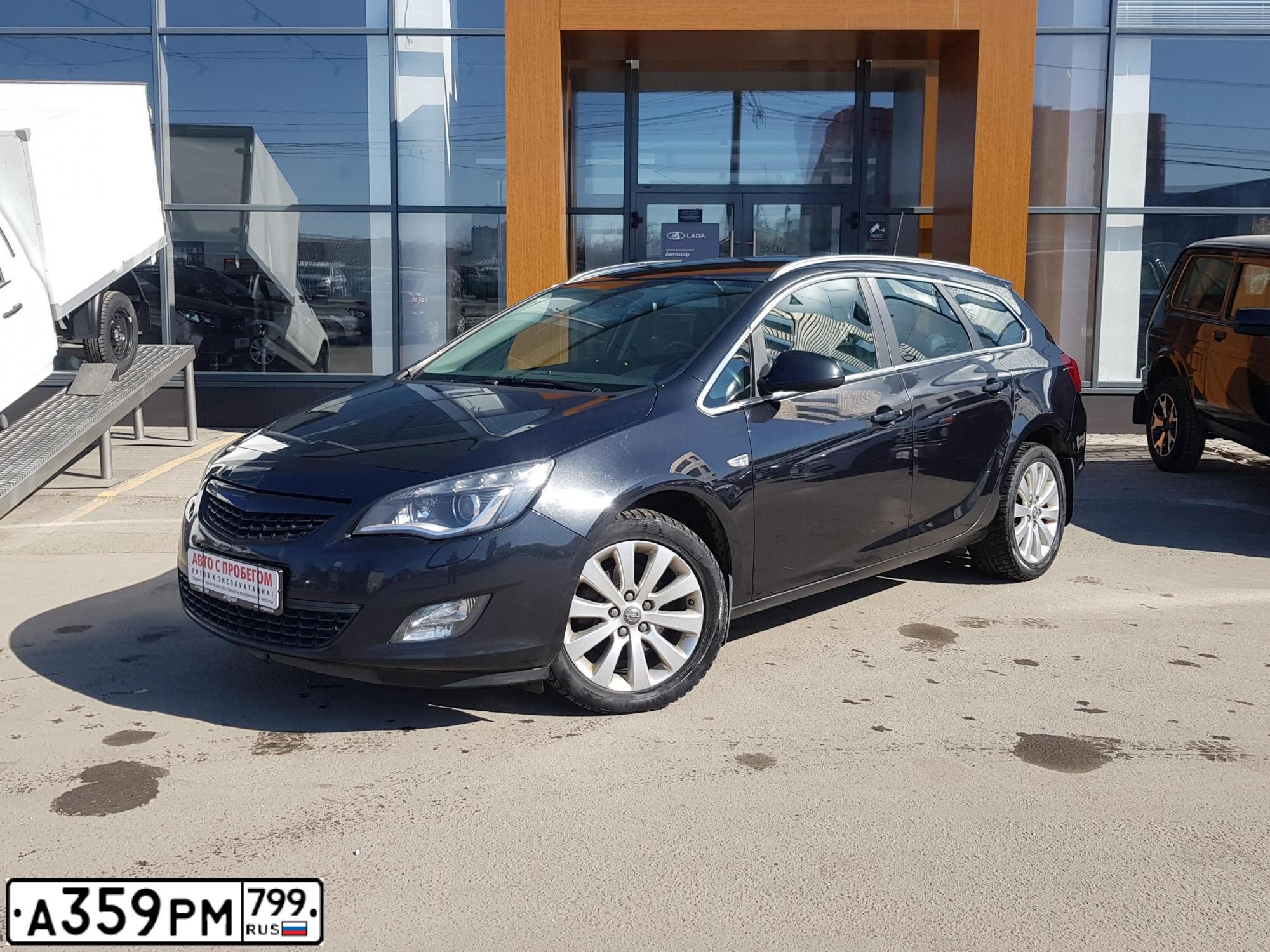 Фото автомобиля OPEL ASTRA, 2011 — госномер Р755НВ40. Цвет: ЧЕРНЫЙ