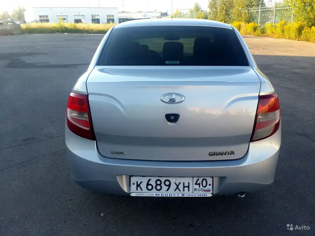 Фото автомобиля LADA GRANTA, 2013 — госномер Р707ОО32. Цвет: Серебристый