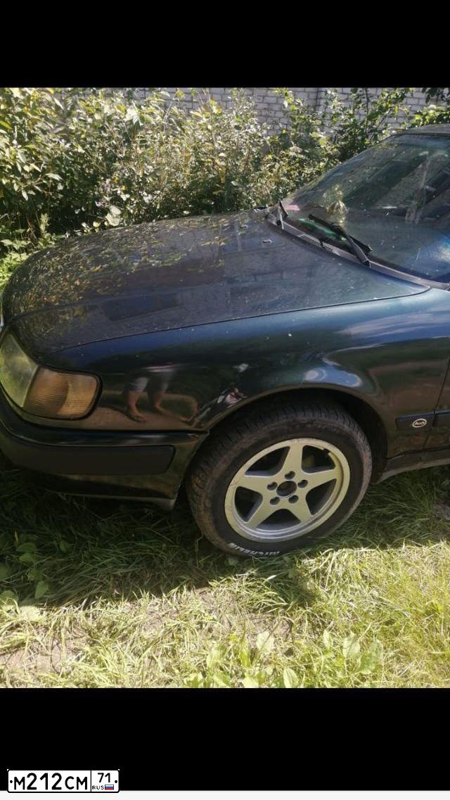 Фото автомобиля AUDI 100, 1992 — госномер М212СМ71. Цвет: ЗЕЛЕНЫЙ