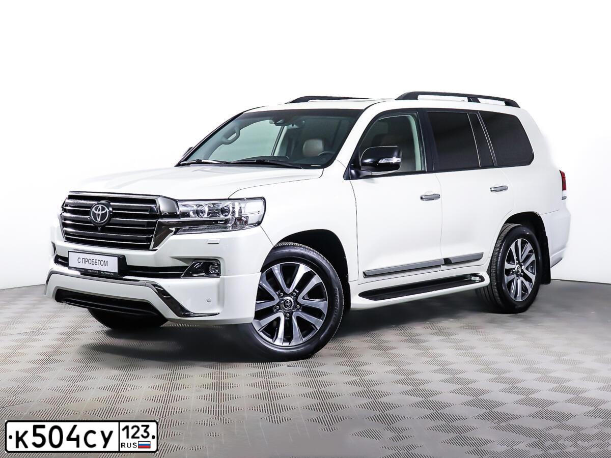 Фото автомобиля TOYOTA LANDCRUISER 200, 2016 — госномер К504СУ123. Цвет: БЕЛЫЙ