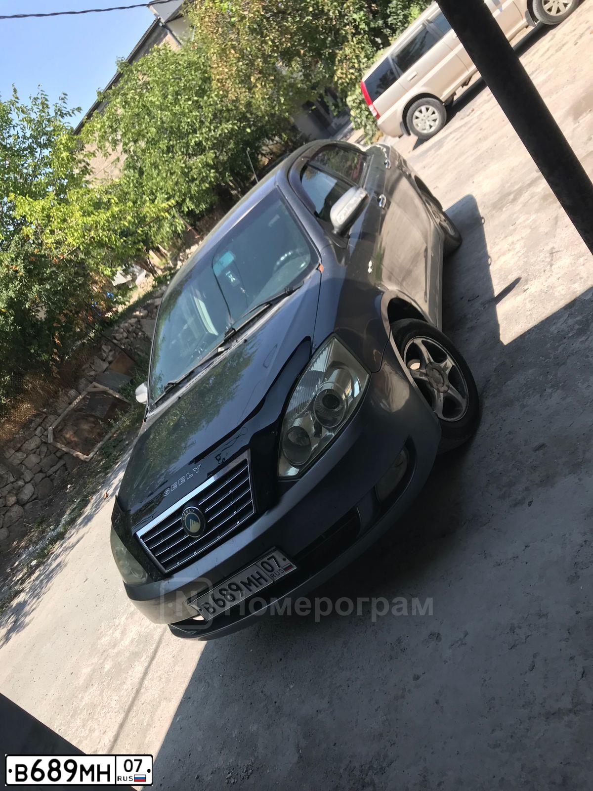 Фото автомобиля GEELY VISION, 2008 — госномер В689МН07. Цвет: СЕРЫЙ