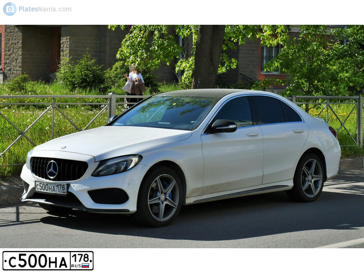 Фото автомобиля MERCEDES C-KLASSE, 2007 — госномер С500НА178. Цвет: ЧЕРНЫЙ