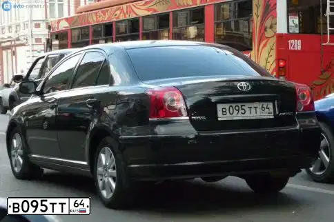 Фото автомобиля TOYOTA AVENSIS, 2007 — госномер А941КО164. Цвет: ЧЕРНЫЙ