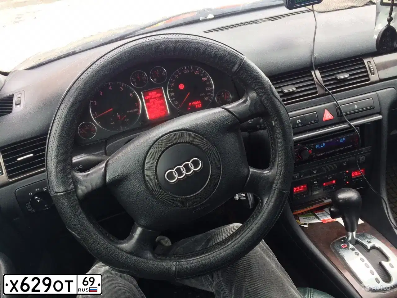 Фото автомобиля AUDI A6, 1999 — госномер Х629ОТ69. Цвет: ТЕМНО-СИНИЙ