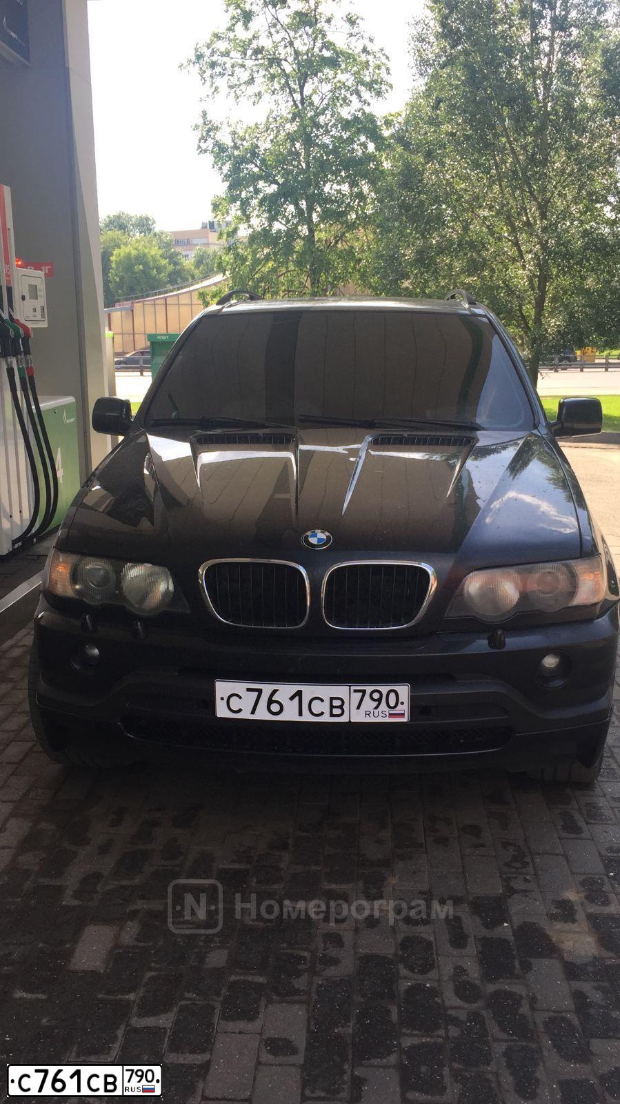 Фото автомобиля BMW X5, 2002 — госномер Е061РР797. Цвет: ЧЕРНЫЙ