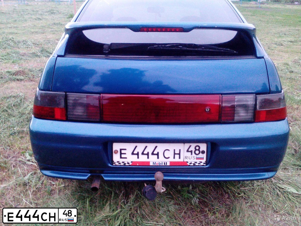Фото автомобиля LADA 2112 LADA, 2004 — госномер Е444СН48. Цвет: сине-зеленый