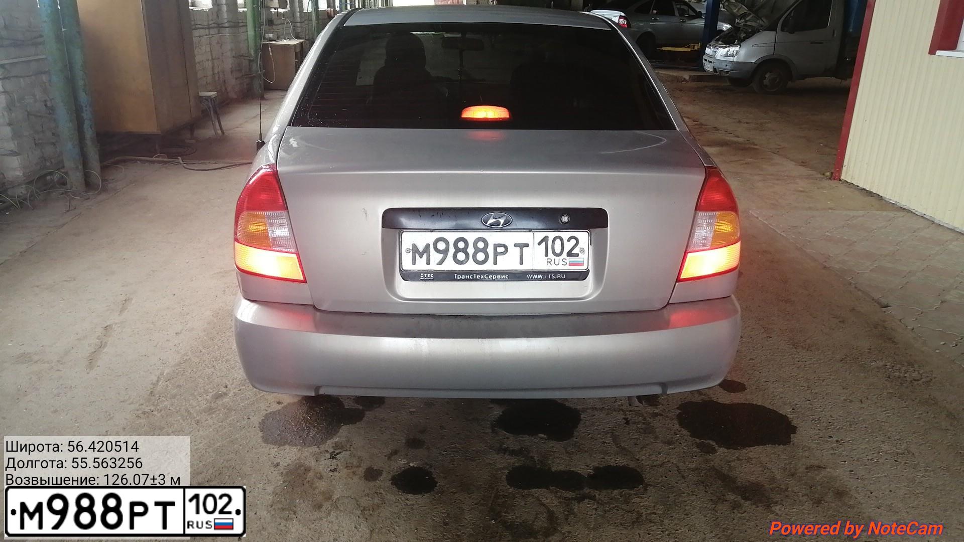 Фото автомобиля TAGAZ ACCENT, 2010 — госномер М988РТ102. Цвет: СВЕТЛО-БЕЖЕВЫЙ