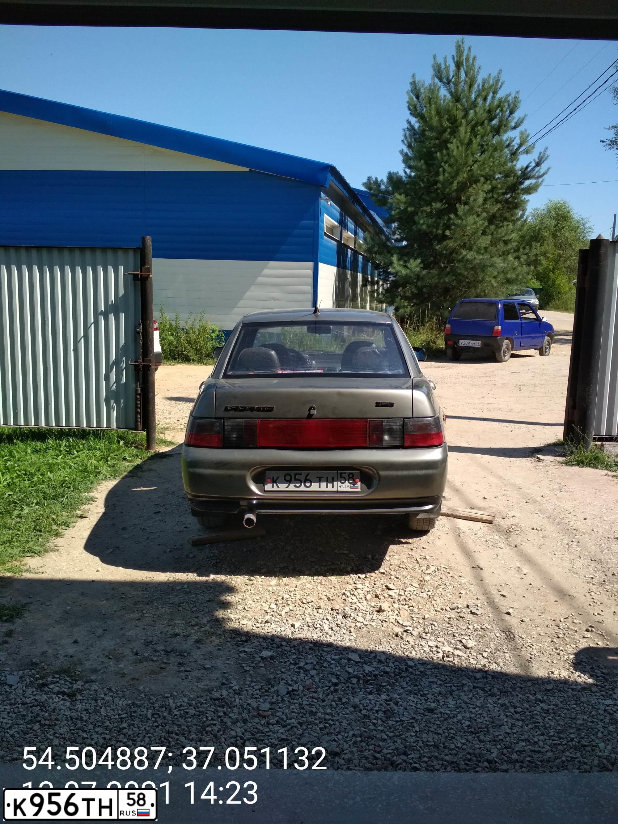Фото автомобиля LADA 2110, 2001 — госномер К956ТН58. Цвет: СЕРЫЙ