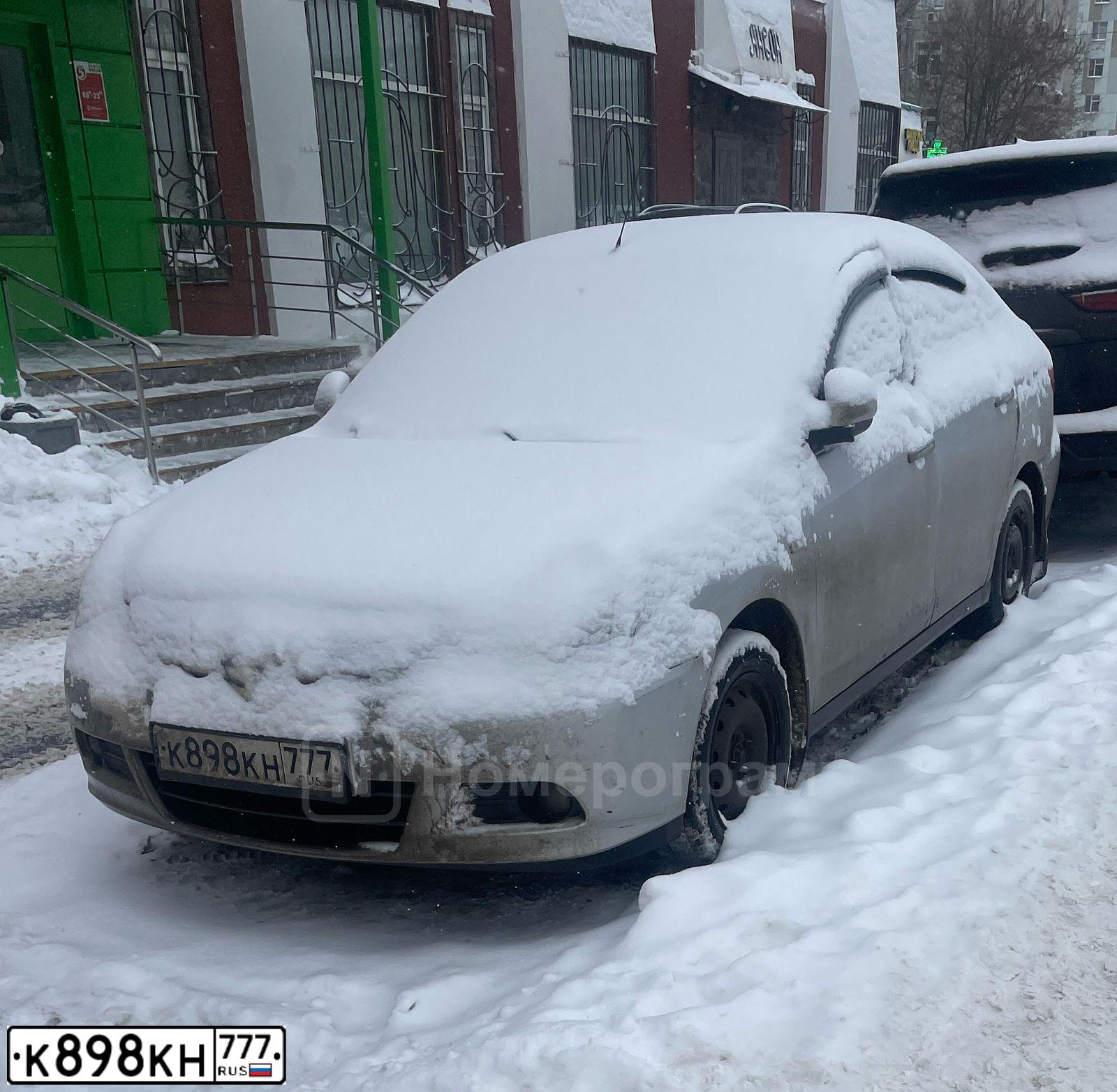 Фото автомобиля NISSAN ALMERA /AVTOVAZ/, 2014 — госномер К898КН777. Цвет: СЕРЫЙ