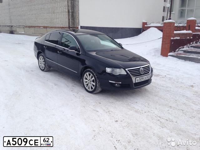 Фото автомобиля VOLKSWAGEN PASSAT, 2006 — госномер А509СЕ62. Цвет: ЧЕРНЫЙ