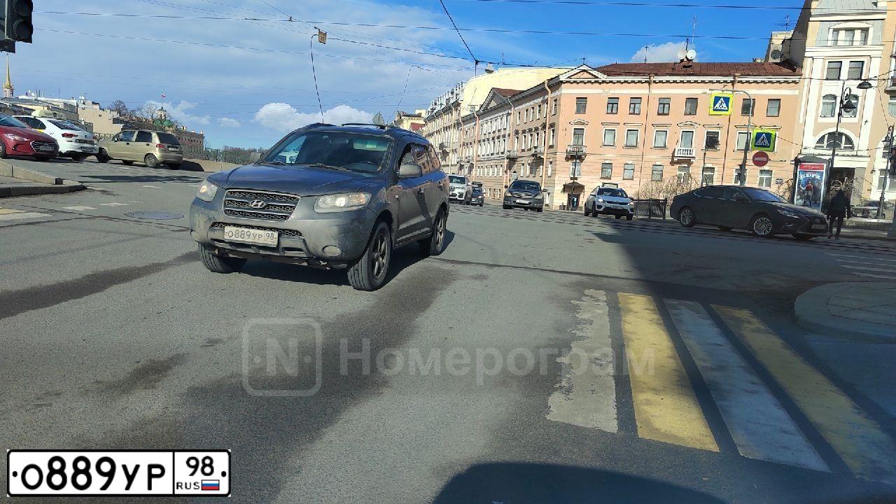 Фото автомобиля HYUNDAI SANTA FE, 2006 — госномер У129ОС180. Цвет: ТЕМНО-СЕРЫЙ