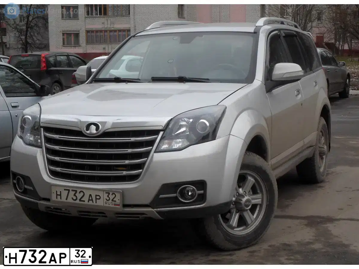 Фото автомобиля GREAT WALL HOVER, 2014 — госномер Н732АР32. Цвет: СВЕТЛО - СЕРЫЙ