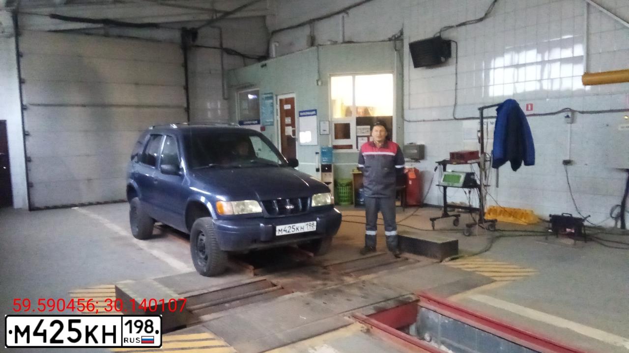 Фото автомобиля KIA SPORTAGE, 2001 — госномер Е383НК790. Цвет: синий
