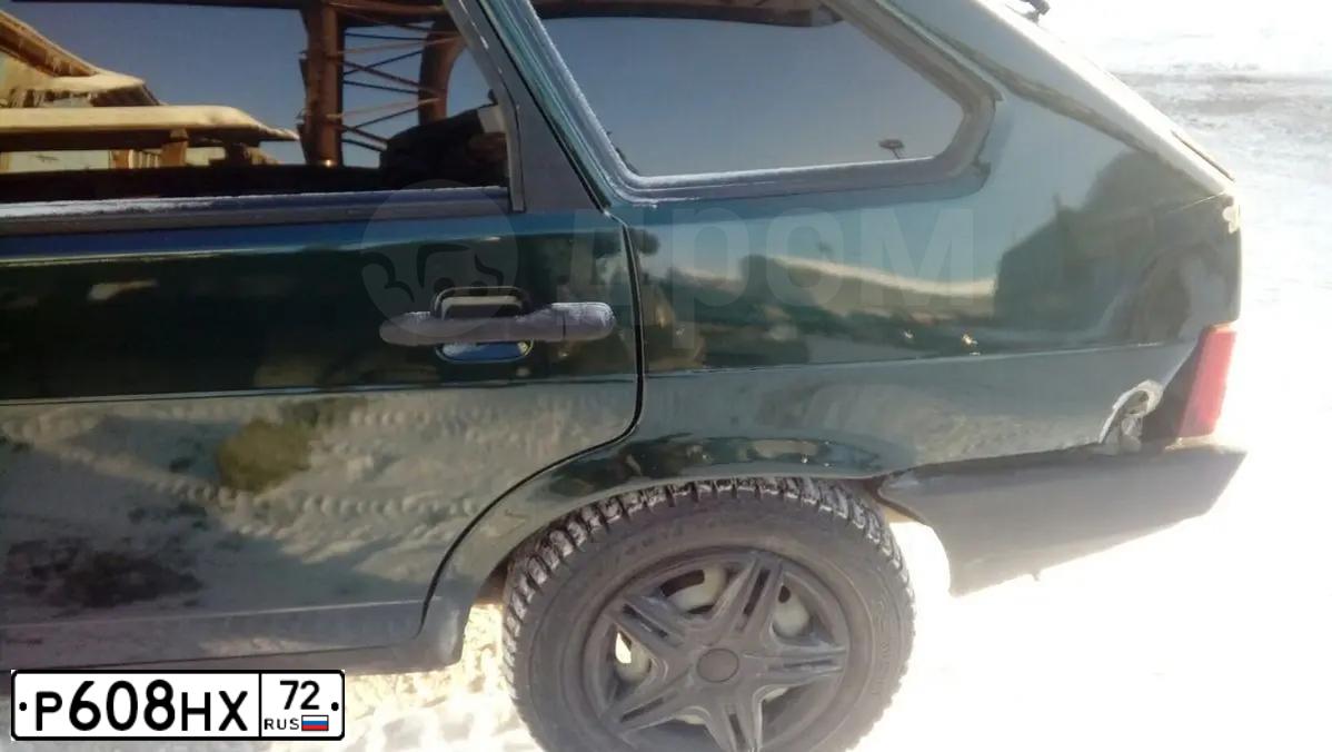 Фото автомобиля LADA 2109 SAMARA, 2003 — госномер Н333ТМ72. Цвет: Темно-зеленый