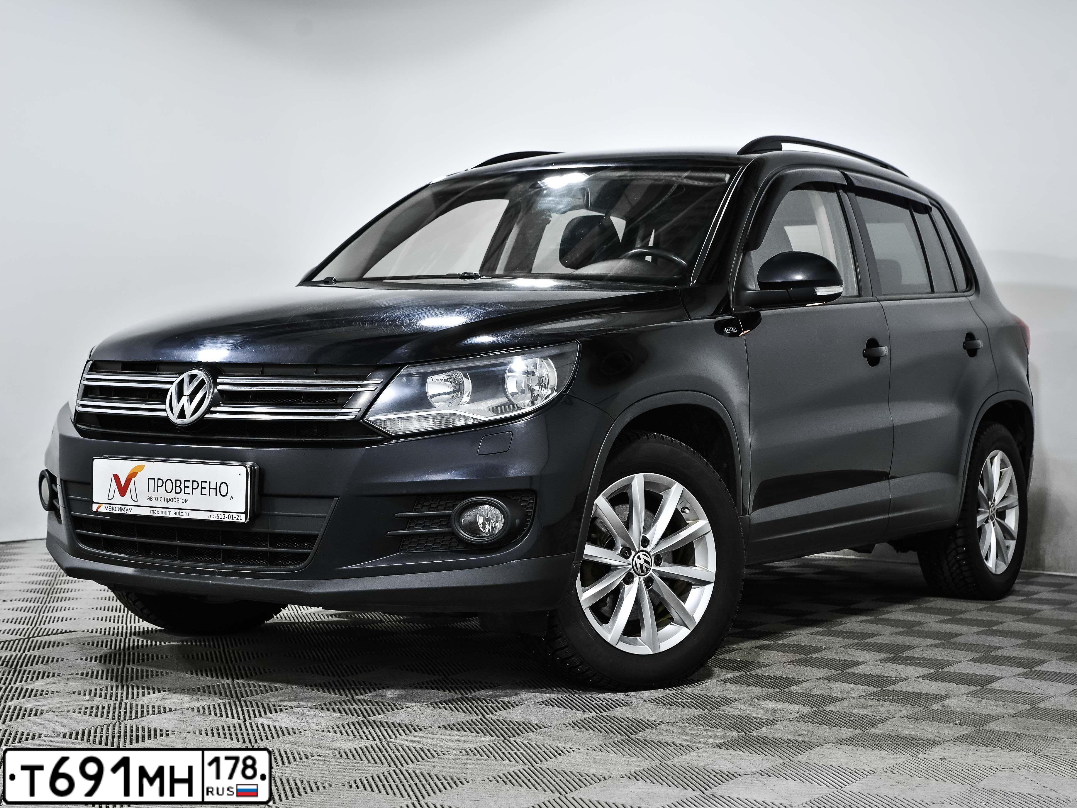 Фото автомобиля VOLKSWAGEN TIGUAN, 2015 — госномер Т691МН178. Цвет: ЧЕРНЫЙ