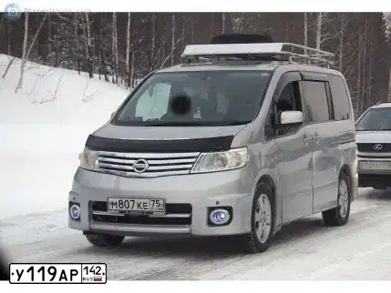 Фото автомобиля LEXUS RX300, 2004 — госномер Н569УМ154. Цвет: Серебристый