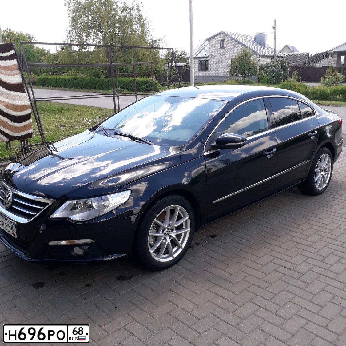 Фото автомобиля VOLKSWAGEN CC, 2011 — госномер Р206ЕХ68. Цвет: ЧЕРНЫЙ