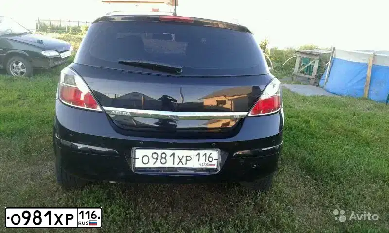 Фото автомобиля OPEL ASTRA, 2007 — госномер О891ХР116. Цвет: ЧЕРНЫЙ