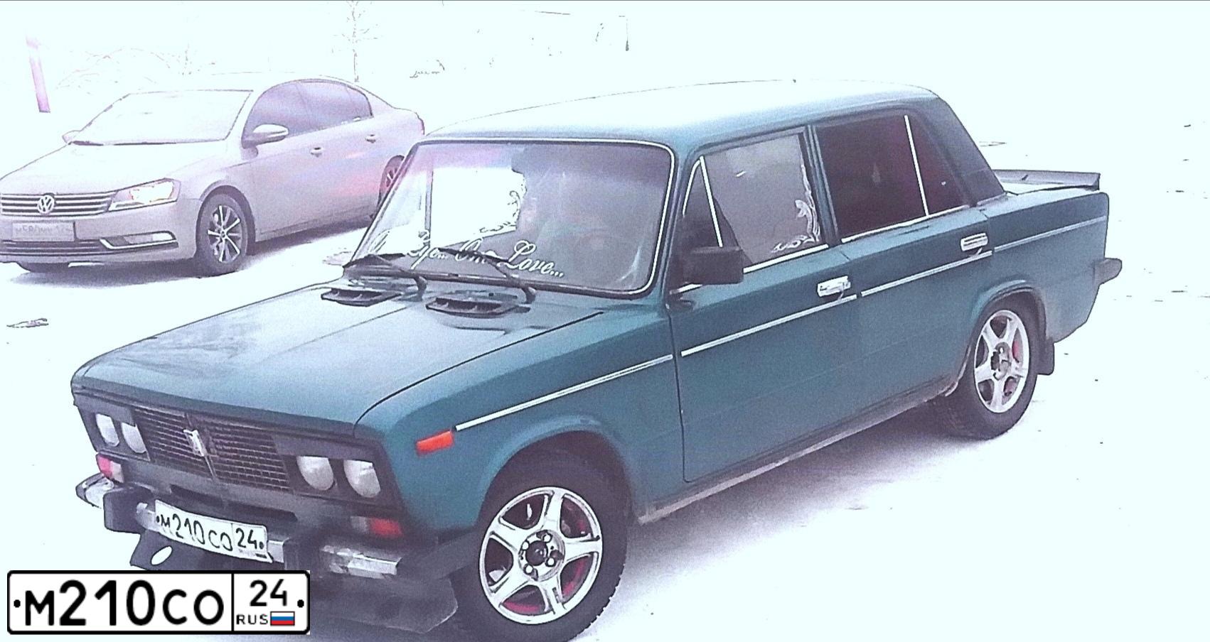 Фото автомобиля LADA 2106, 2001 — госномер М210СО24. Цвет: ЗЕЛЕНЫЙ