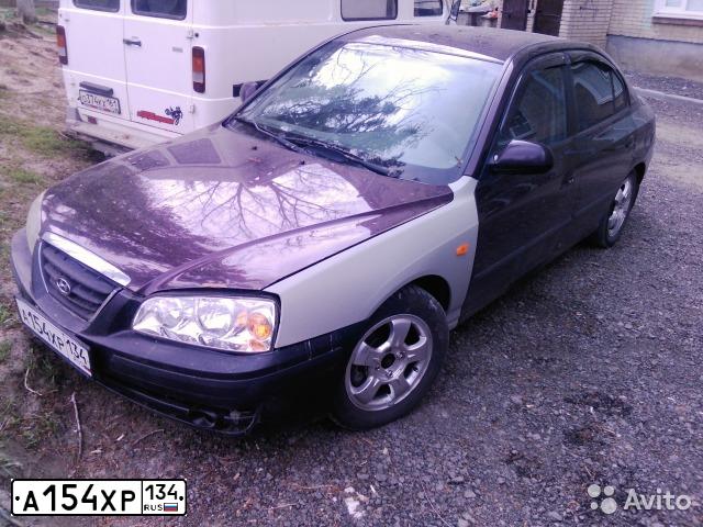 Фото автомобиля HYUNDAI ELANTRA, 2006 — госномер А154ХР134. Цвет: ВИШНЕВЫЙ
