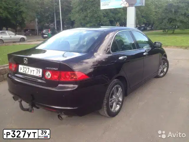 Фото автомобиля HONDA ACCORD, 2007 — госномер Р299ХН39. Цвет: КОРИЧНЕВЫЙ ТЕМНЫЙ