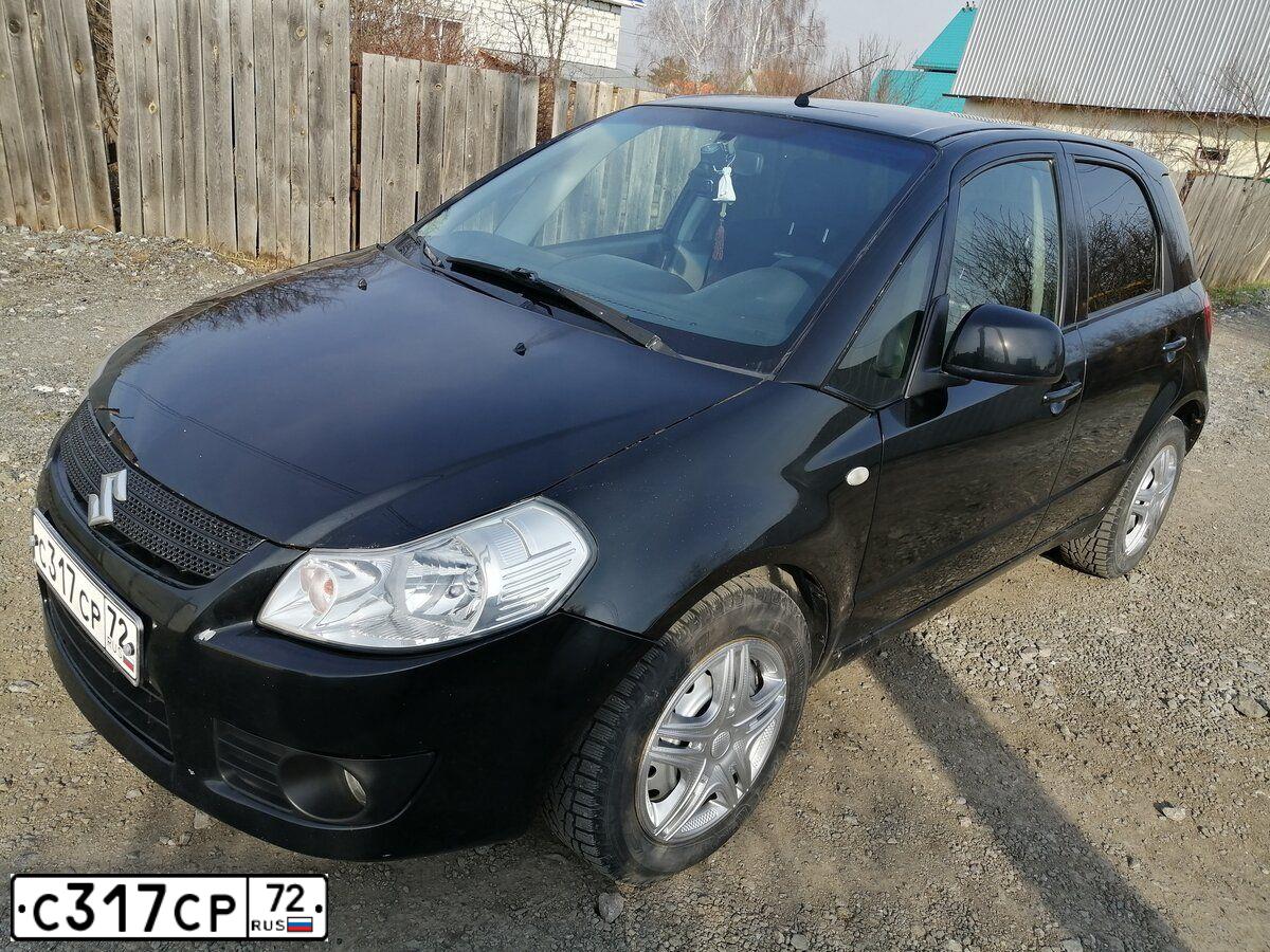 Фото автомобиля SUZUKI SX 4, 2007 — госномер А508ТК43. Цвет: ЧЕРНЫЙ