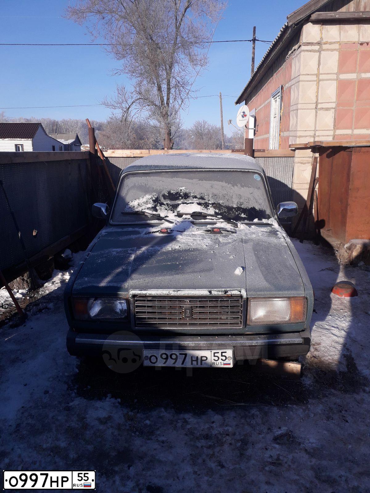 Фото автомобиля LADA 2107, 2004 — госномер О997НР55. Цвет: СЕРО-СИНИЙ