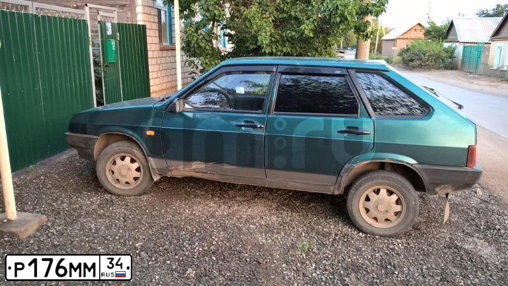 Фото автомобиля LADA 2109 SAMARA, 2002 — госномер Р176ММ34. Цвет: СЕРЕБРИСТО ЗЕЛЕНЫЙ