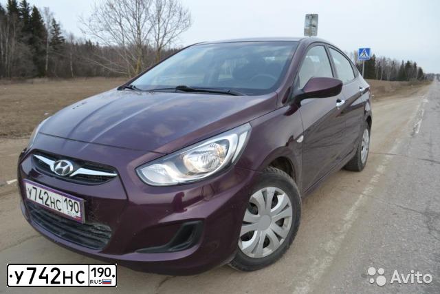 Фото автомобиля HYUNDAI SOLARIS, 2011 — госномер К402ВХ57. Цвет: ФИОЛЕТОВЫЙ