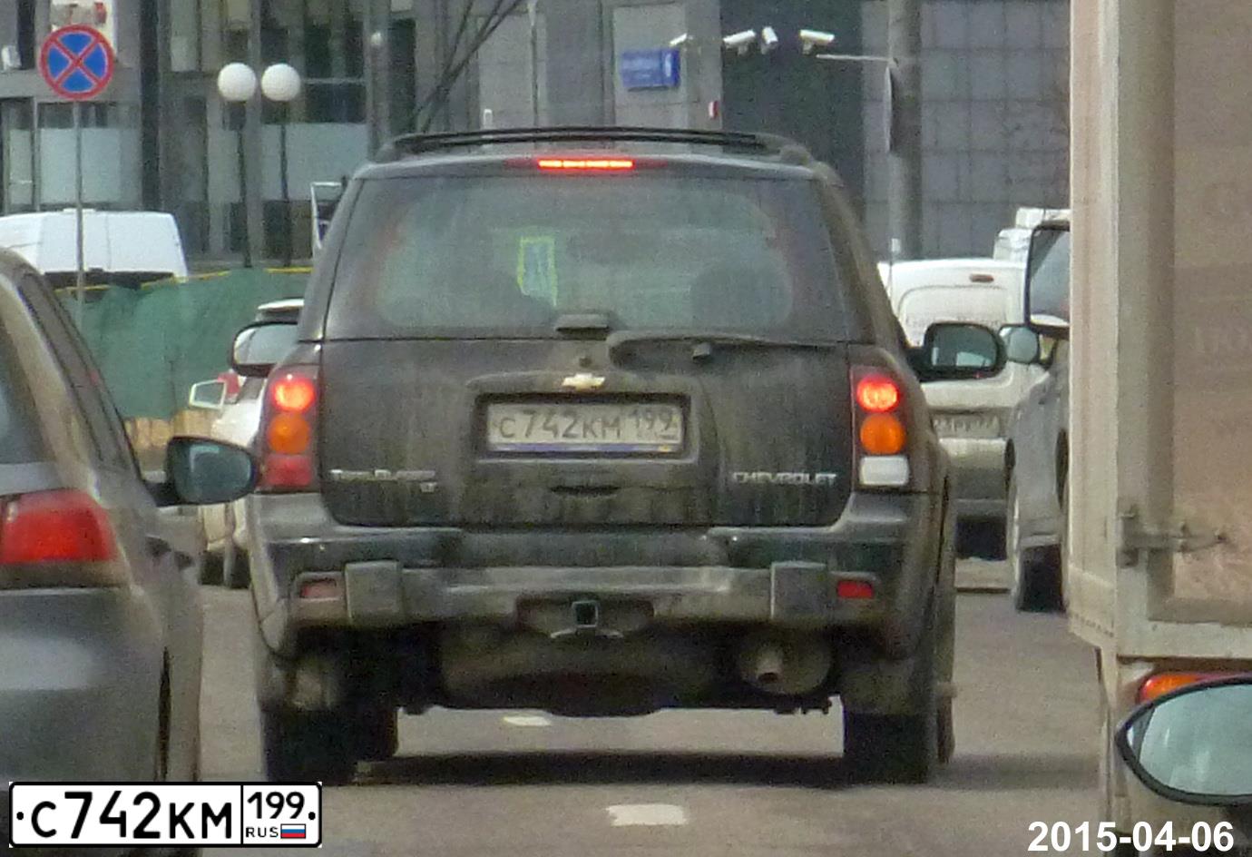 Фото автомобиля CHEVROLET TRAILBLAZER, 2007 — госномер О299УВ178. Цвет: ЧЕРНЫЙ