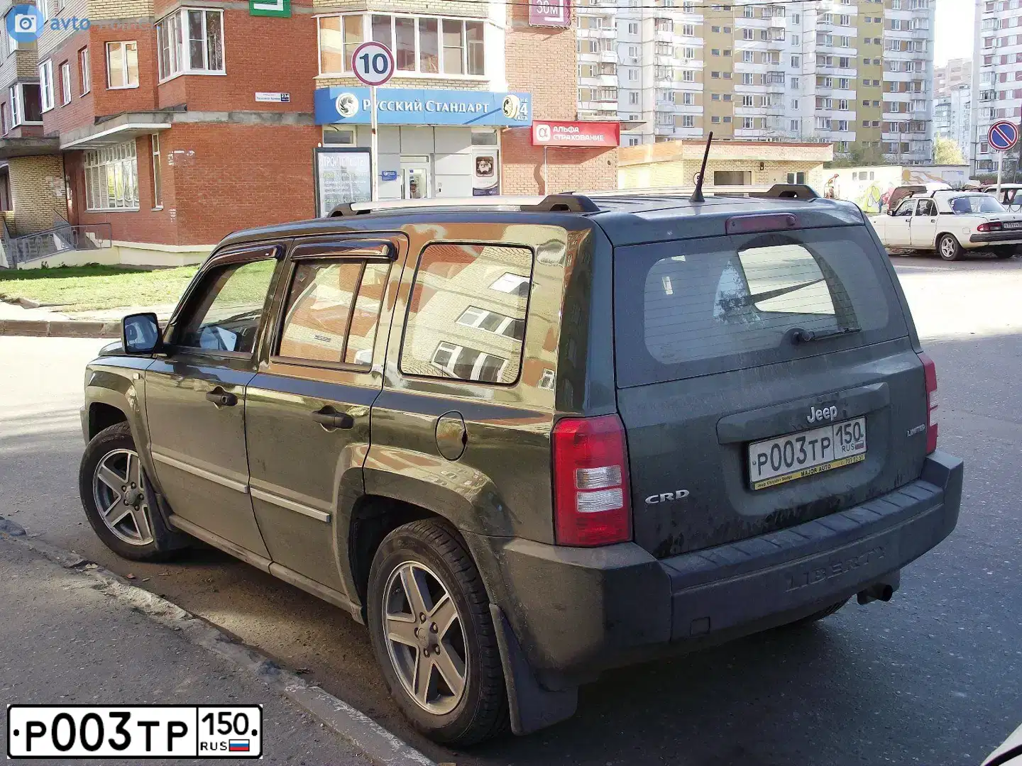 Фото автомобиля ДЖИП ЛИБЕРТИ, 2007 — госномер Т634МХ790. Цвет: ЗЕЛЕНЫЙ