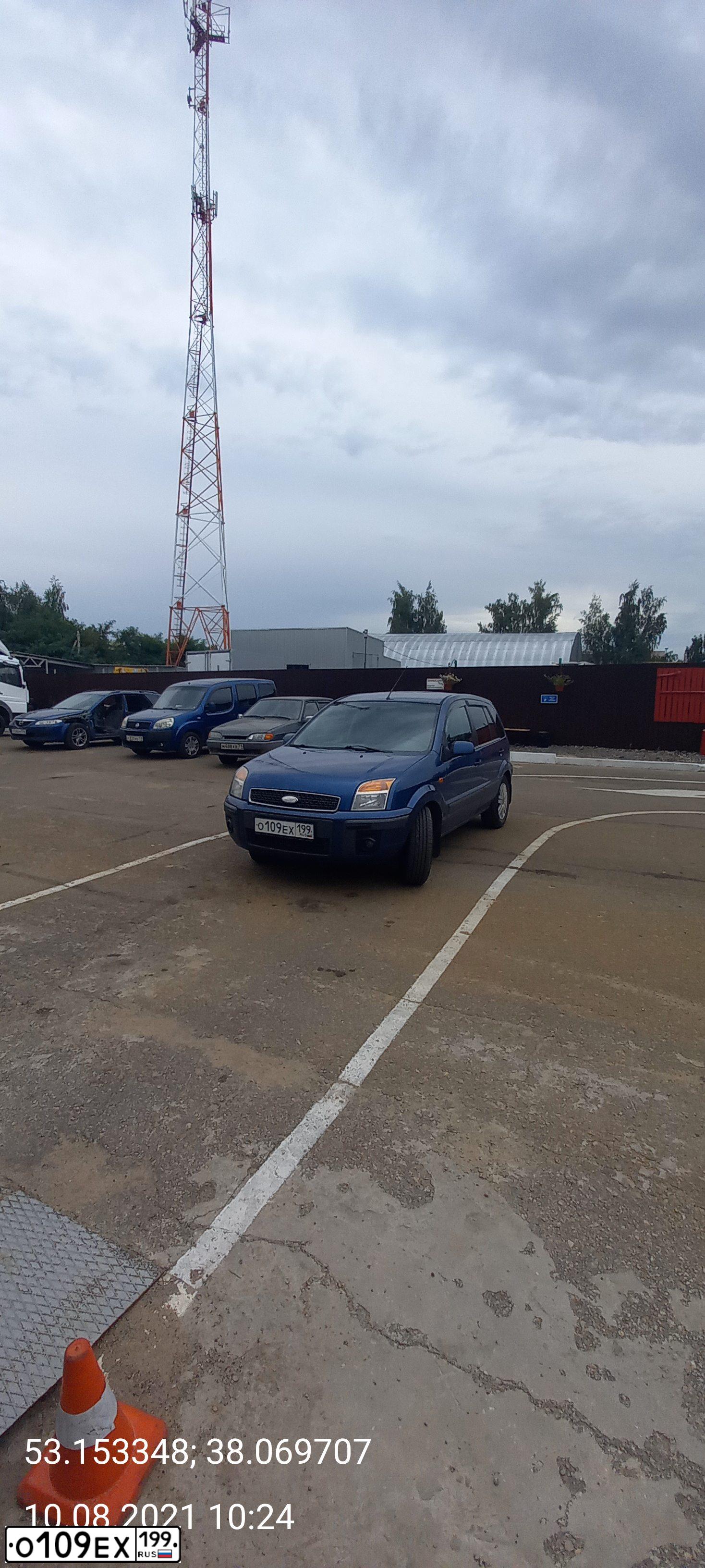Фото автомобиля FORD FUSION, 2008 — госномер О109ЕХ199. Цвет: СИНИЙ