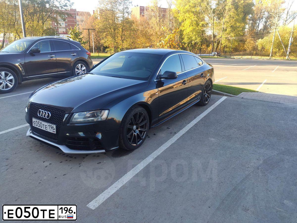 Фото автомобиля АУДИ A5, 2010 — госномер О725ЕМ71. Цвет: ЧЕРНЫЙ