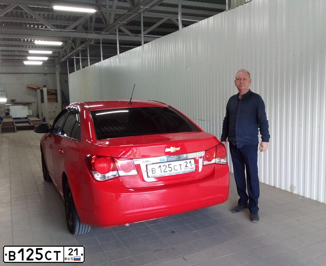Фото автомобиля CHEVROLET CRUZE, 2012 — госномер М262КА763. Цвет: Красный