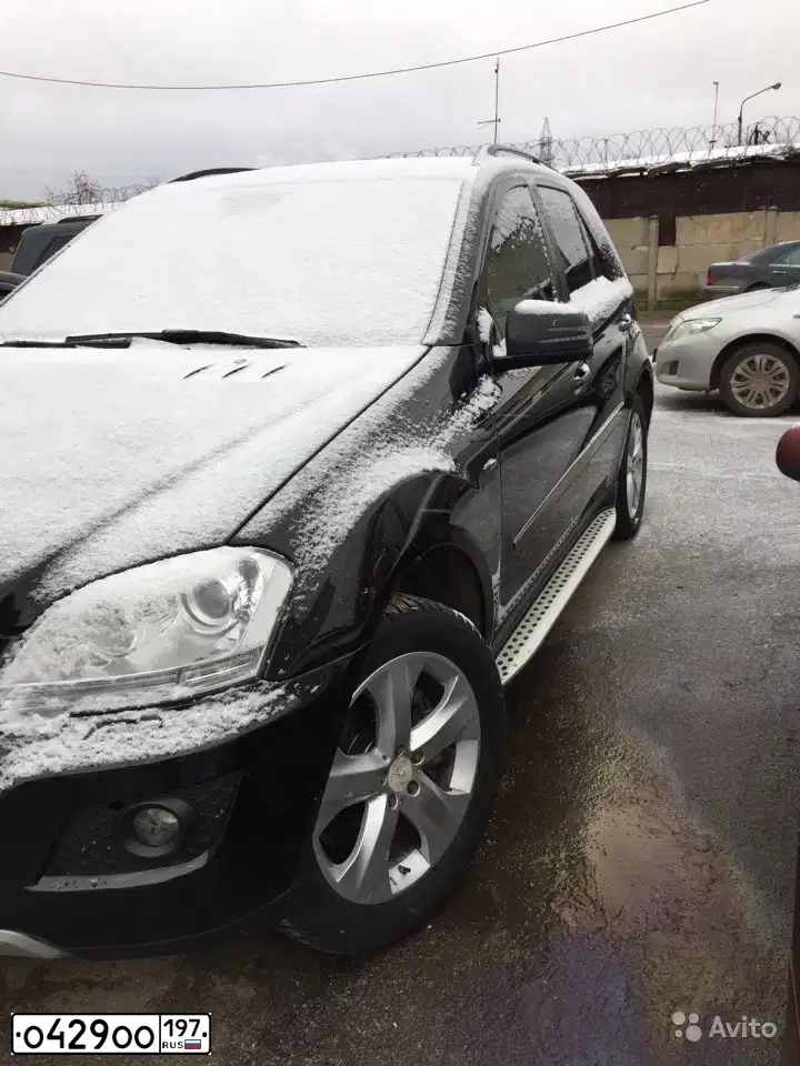 Фото автомобиля MERCEDES M-KLASSE, 2009 — госномер О429ОО197. Цвет: ЧЕРНЫЙ
